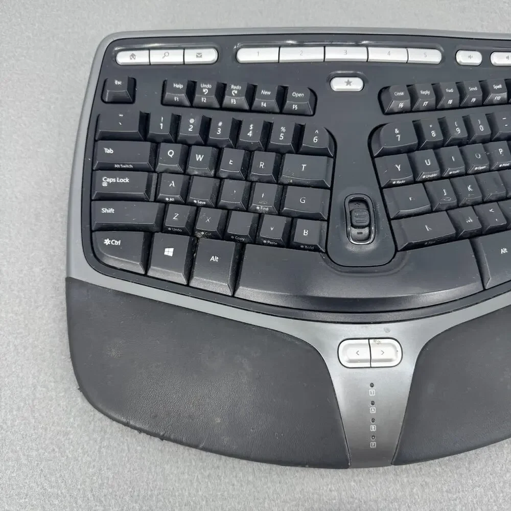 Microsoft Natural Ergonomic Keyboard 4000‎ v1.0 Model KU-0462 USB Tested